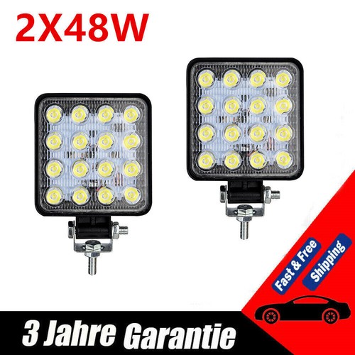 48w led arbeitsscheinwerfer - 2x,